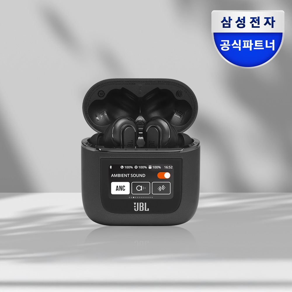 삼성공식파트너 JBL TOUR PRO2 노이즈캔슬링 무선 블루투스 이어폰 블랙