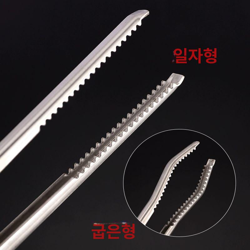 꽃게 양손가위 집게가위 스틸 후크포함 업소용 스트레이트 스텐가위 식가위 전304 직클립 38CM 후크포함 - 상세 이미지 3