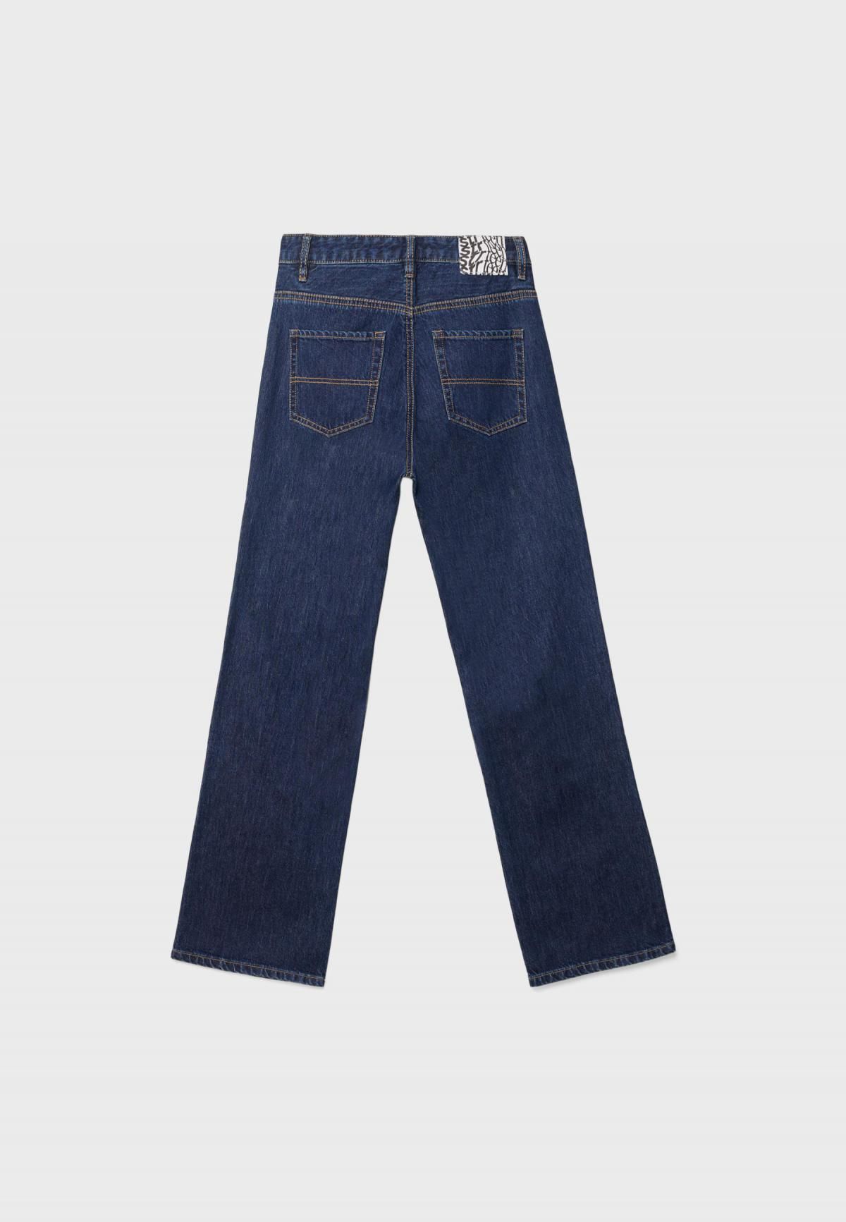 스트라디바리우스 하이웨이스트 컴포트 스트레이트핏 데님 청바지 7342/108 RINSE BLUE DENIM - 상세 이미지 2