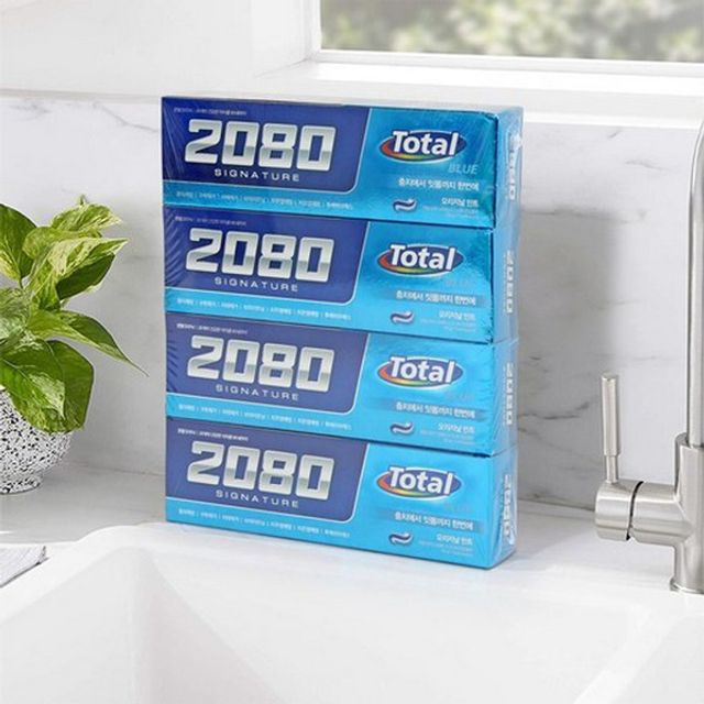 2080 시그니처 토탈블루 치약 125g x 4EA - 메인 이미지