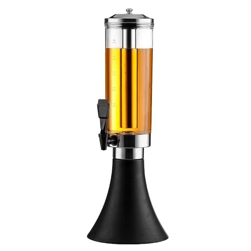 생맥주 디스팬서 폭탄주 홈파티 소맥제조기 소맥 신상품 3l 얼음기둥+컬러조명 블랙 A - 상품 이미지
