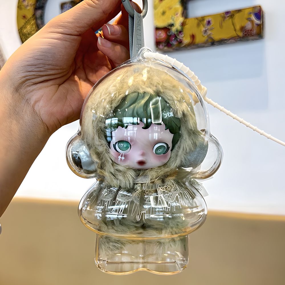 팝마트 스컬판다 인형 키링 케이스 투명 보관케이스 커버 POPMART 라부부 스칼판다 - 상세 이미지 3