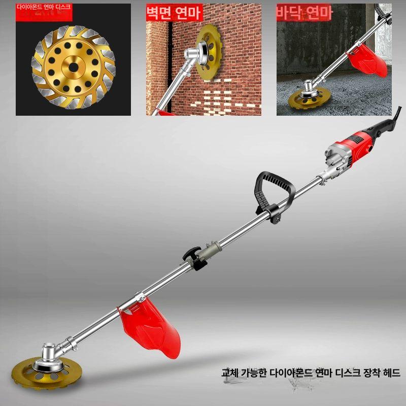 와이어 브러시 녹제거기 스트립 공장기계 녹제거 원형 쌍륜 6개 작업 헤드 - 상세 이미지 5