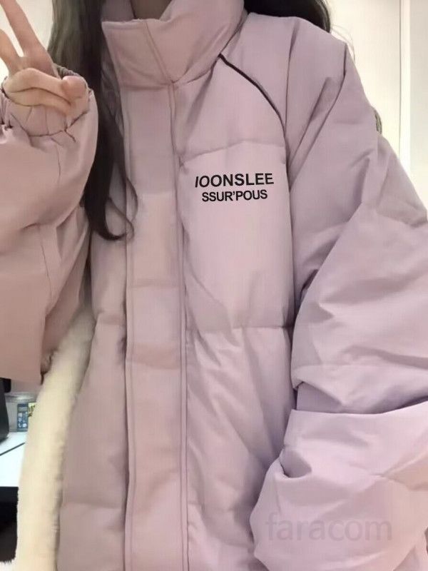 여성 스탠드 칼라 코튼 코트 데일리 루즈핏 두꺼운 따뜻한 겨울용 학생용 캐주얼 스타일 아우터 - 상세 이미지 2
