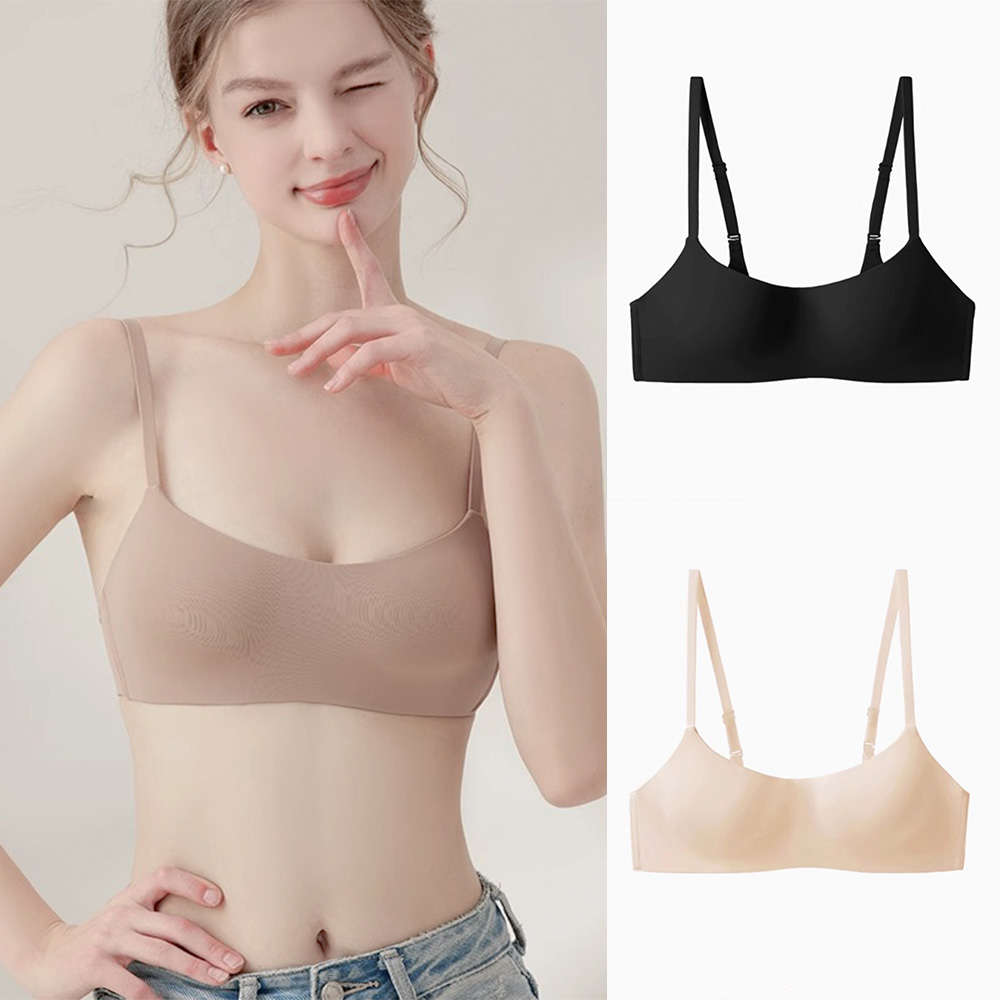 편한 작은가슴브라 새가슴 a d a컵 자세 하프컵 패드일체형 수면 노와이어 2장 이미지 6