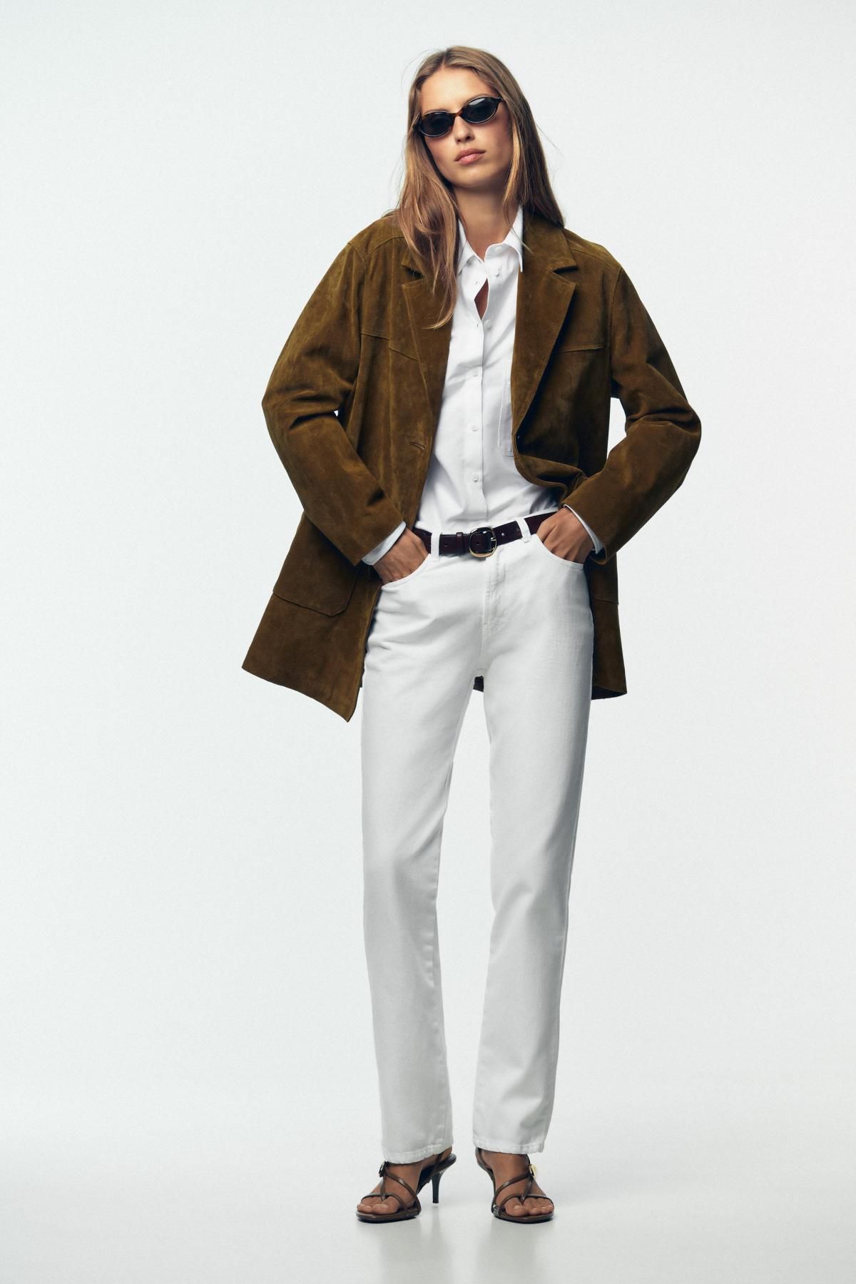 자라 베이직 옥스포드 포켓 화이트 긴팔 셔츠 8902/310 WHITE - 상세 이미지 2