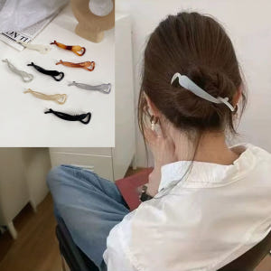 배김없는 집게핀 납작 바나나 핀 슬림 가벼운 올림머리 헤어 클립 솔직 후기 | 실사용자 리뷰 분석 - 상품 이미지 1