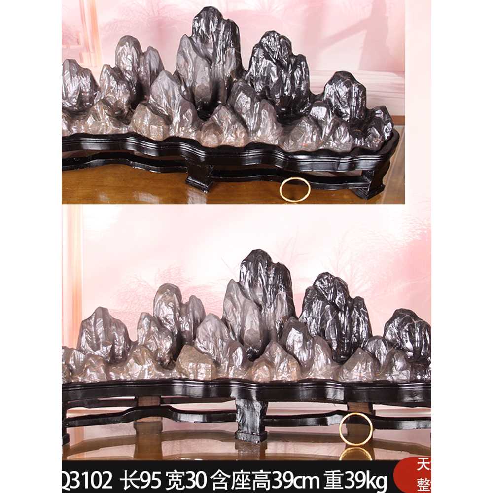 수석 산수경석 풍수 장식용 원석 인테리어 사무실 돌 70x20x40cm 1. Q3201 70x20x40cm - 상세 이미지 3