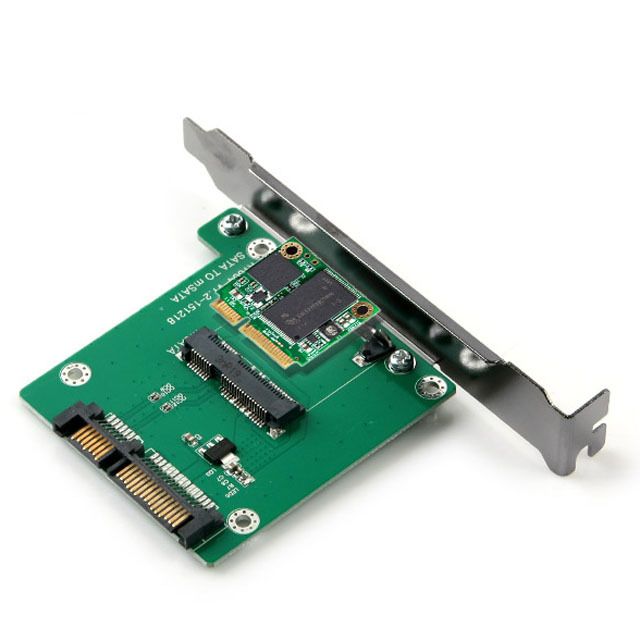 SATA 변환 컨버터 mSATA to SATA 22P PC 브라켓 - 메인 이미지