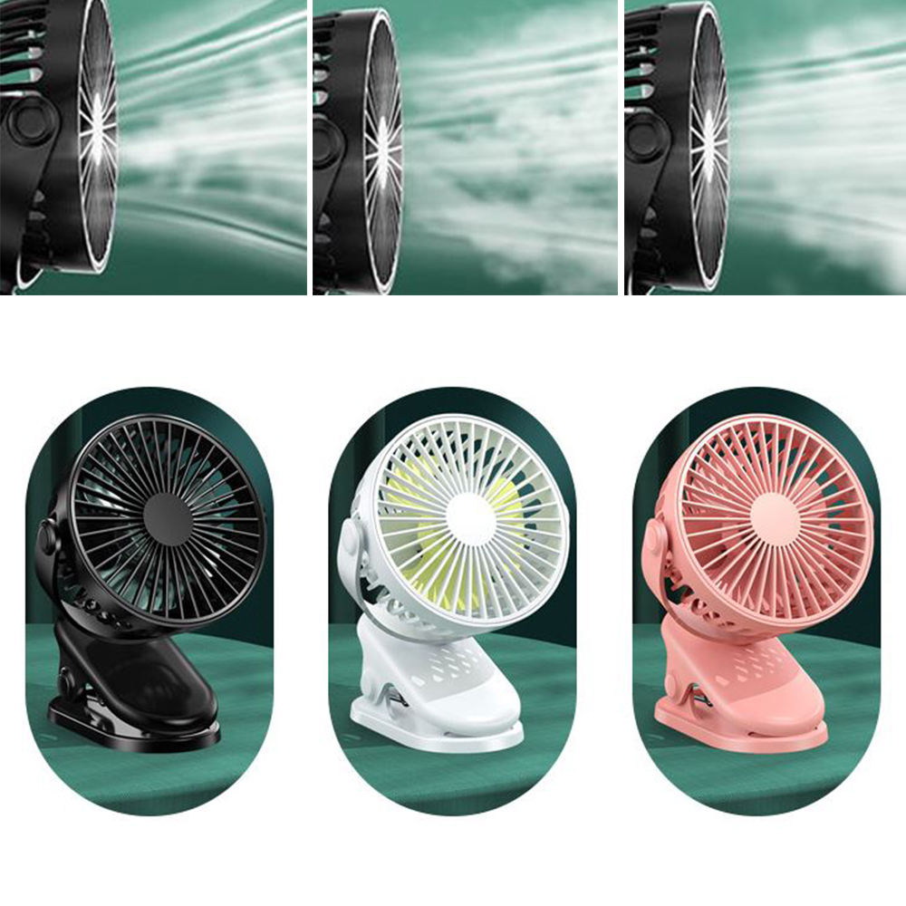 클립형 집게 선풍기 휴대용 3단 풍속조절 유모차 손풍기