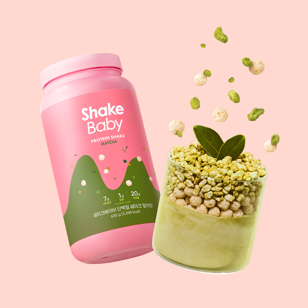 쉐이크베이비 단백질 쉐이크 대용량 말차, 630g, 1개