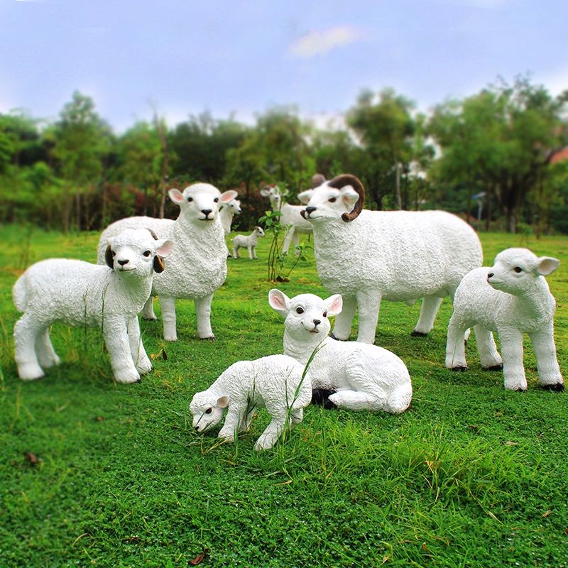 야외 정원 양 펜션 염소 꾸미기 인테리어 조합 대형 산양 일세트 삼양개태 - 상세 이미지 3
