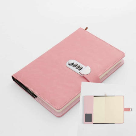 따뜻한잡화점 비밀 다이어리노트 핑크 나만 열수 있는 비밀 다이어리 자물쇠일기장 열쇠일기장