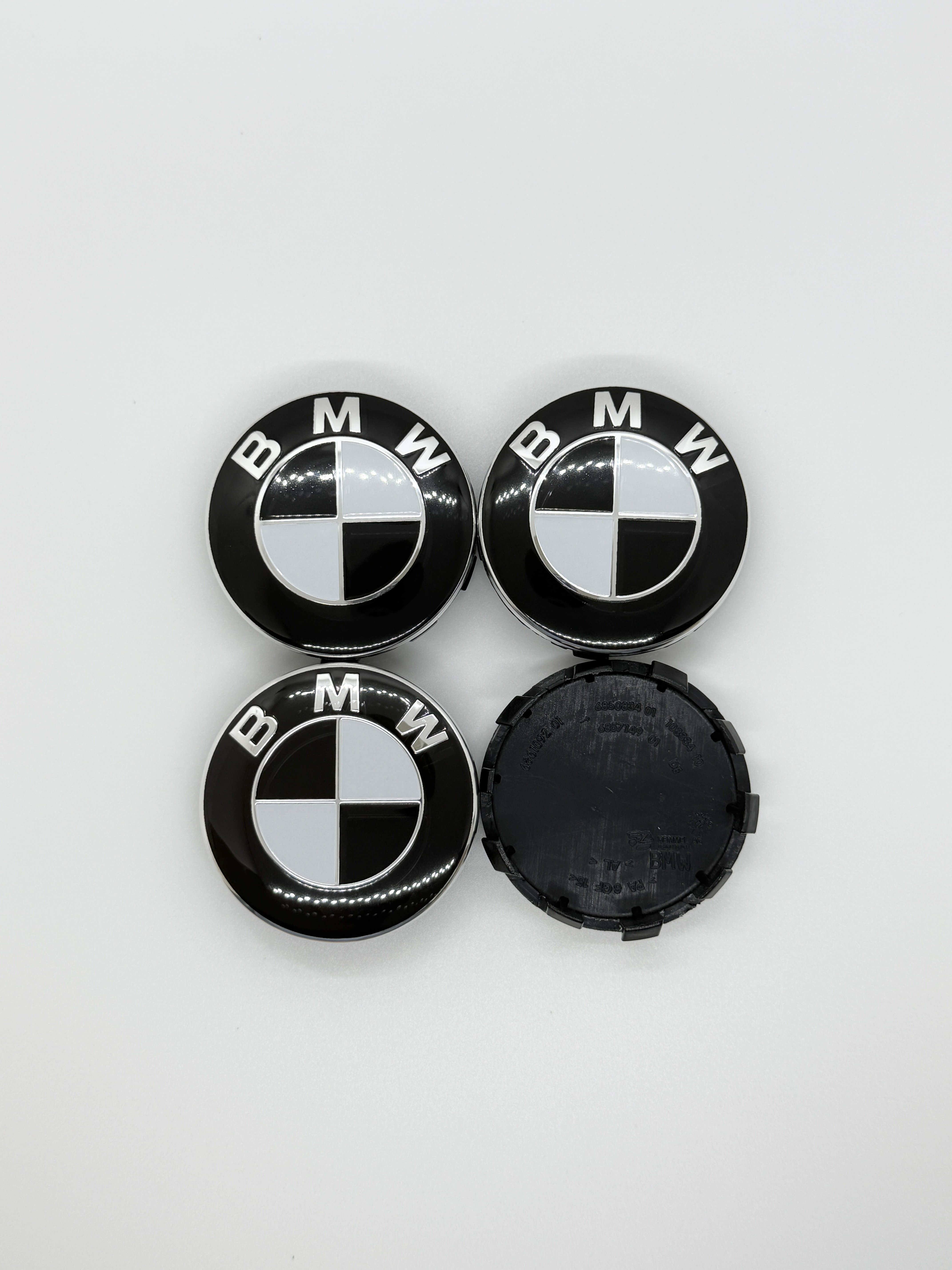 BMW 블랙 로고 휠캡 56mm 68mm [1대분 4개세트] (36136783536, 36136850834) - 상세 이미지 4