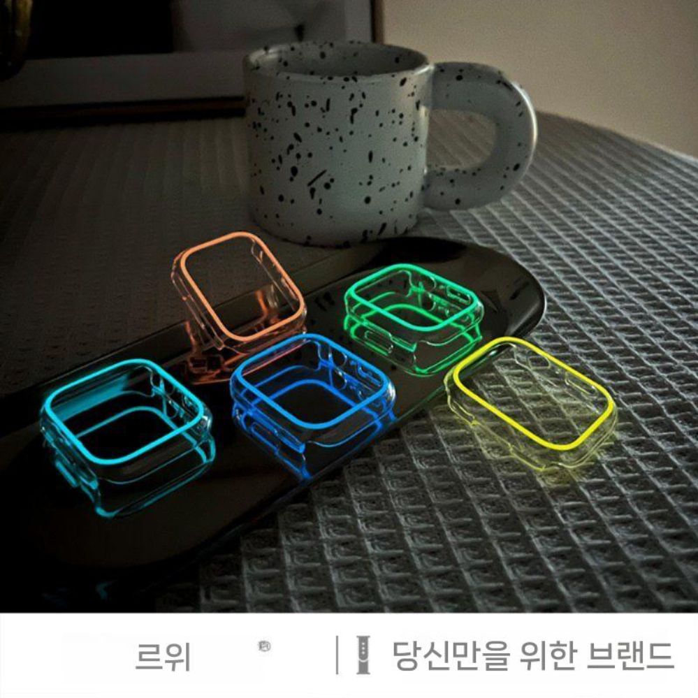 애플워치 10세대 울트라2 케이스 형광 투명 커버 - 상세 이미지 2