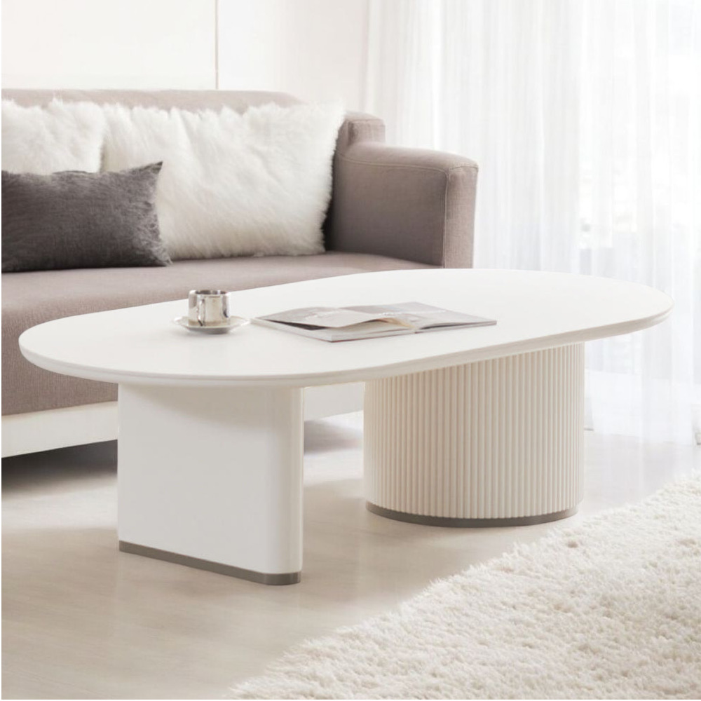 플라워 타원 템바보드 세라믹 높은 소파테이블 쇼파테이블 좌식