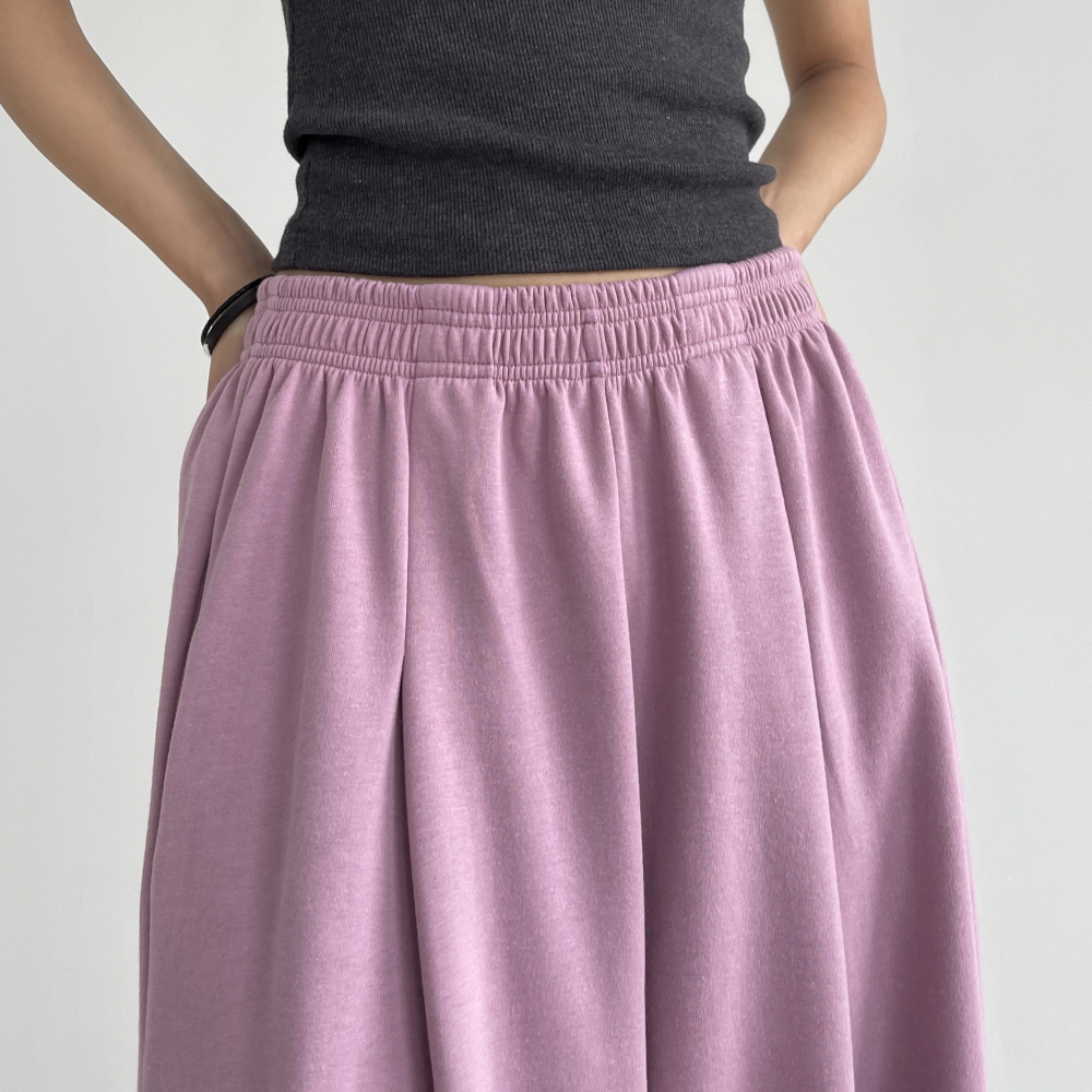 여성조거팬츠 밴딩 핀턱 와이드 봄 여름 가을 트레이닝 츄리닝 넘버플렉스 조거팬츠 - 상세 이미지 4