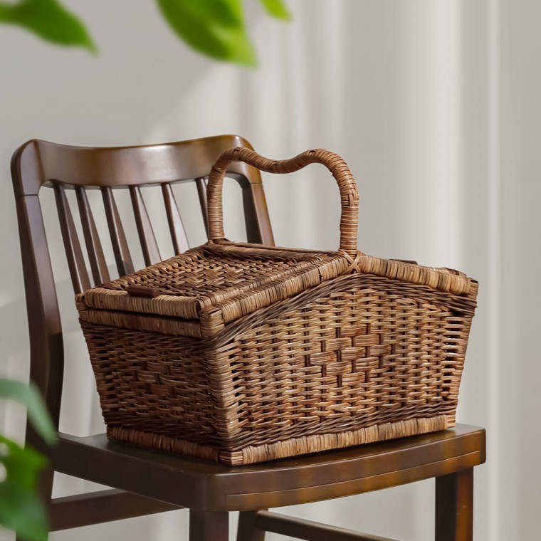 라탄 캠핑 소풍 피크닉 나들이 오브제 바구니