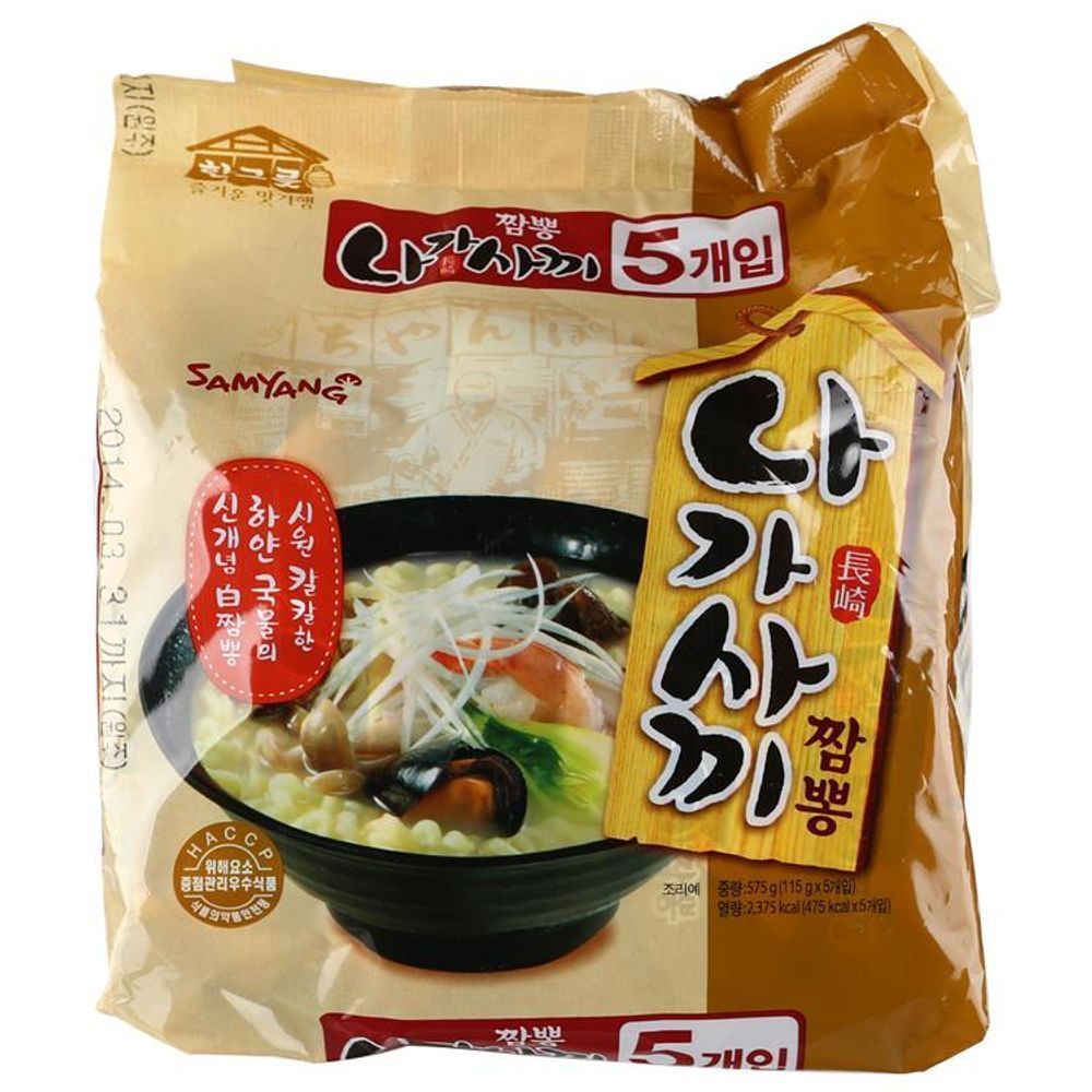 삼양 나가사끼 짬뽕(멀티) 115Gx5입 - 메인 이미지