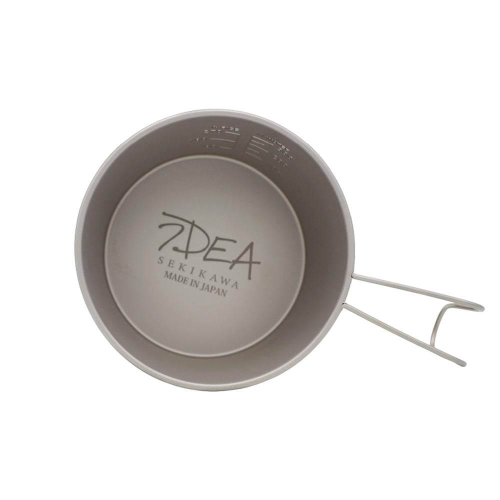 아이디어 세키카와 시에라 컵 캠핑 머그 480ml, 티탄