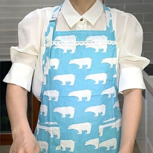 사이즈조절 홀터넥 75CM 목걸이형 벨레미 주방앞치마 - 상품 이미지