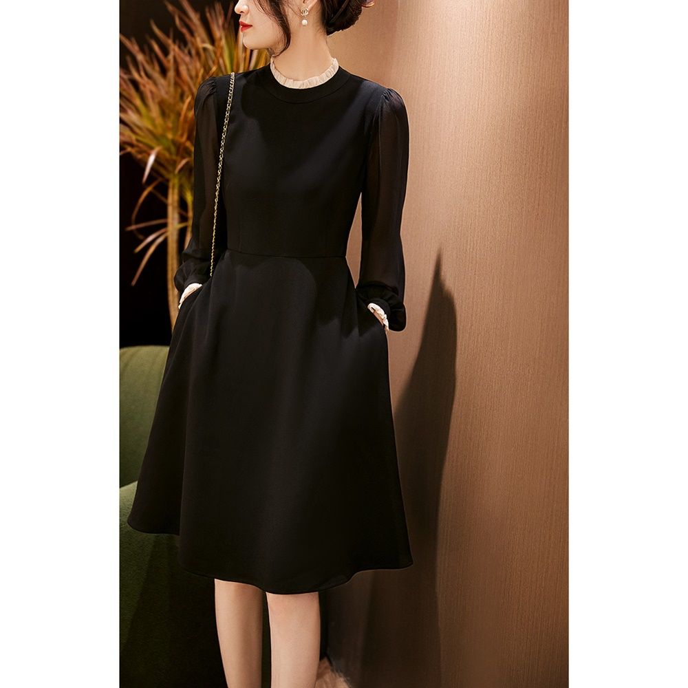 우아한 오피스 원피스 슬림 고퀄 하객룩 LF16300 - 상품 이미지