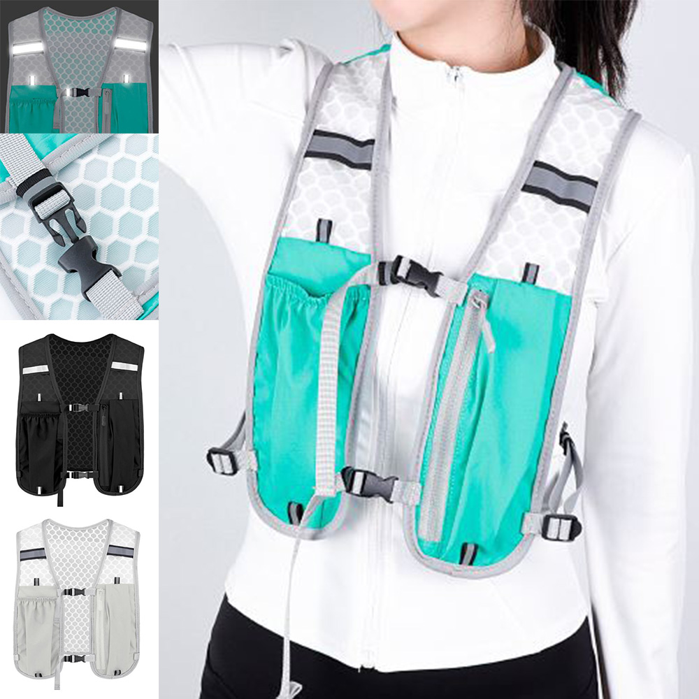 초경량 메쉬 러닝조끼 통기성 수납 포켓 스포츠 패션