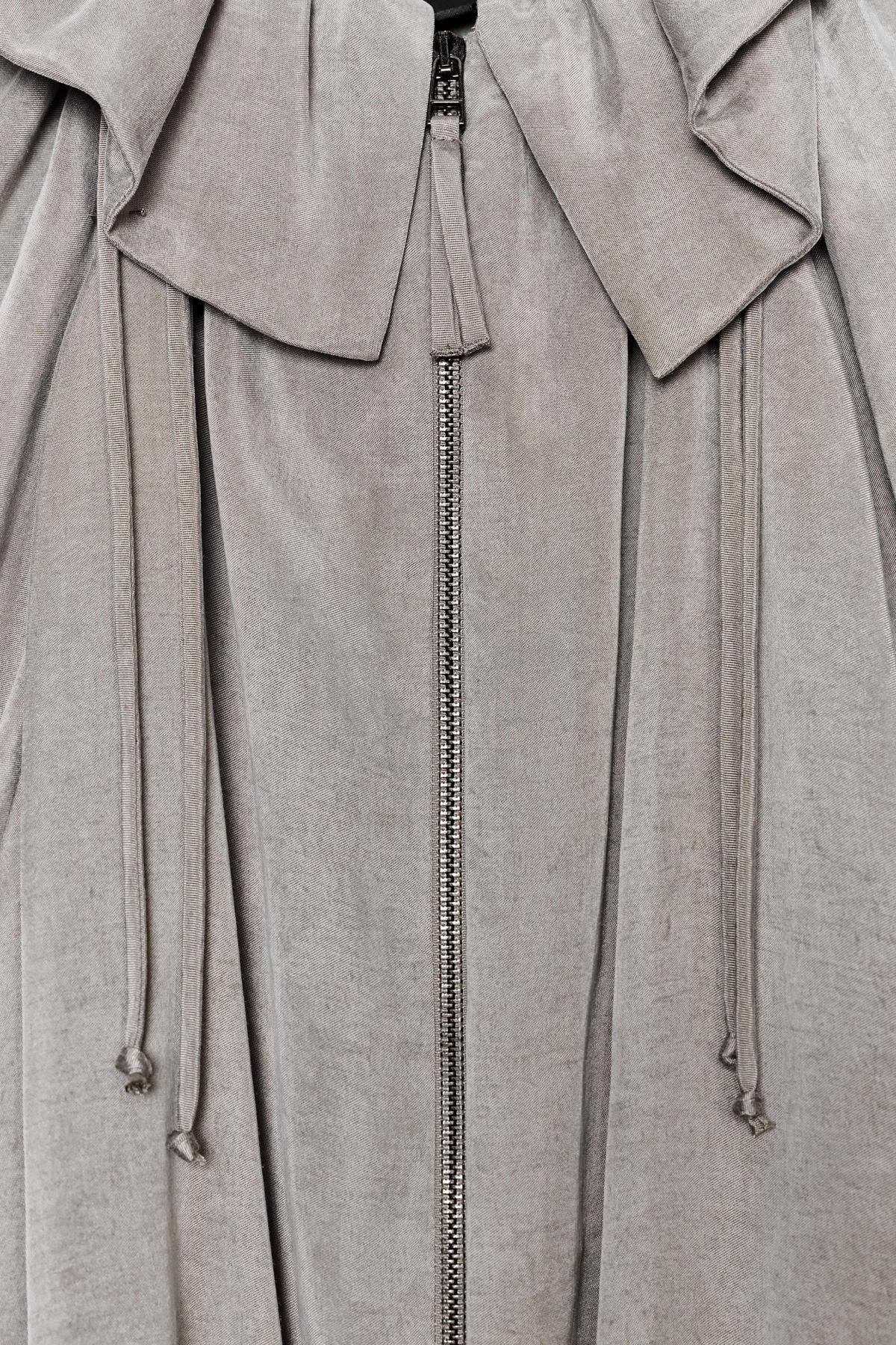자라 라이트그레이 플루이드 집업 봄버 재킷 8362/404 LIGHT GREY - 상세 이미지 4