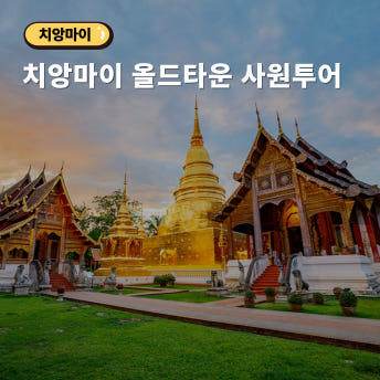 치앙마이 올드타운 반나절 투어 - 왓체디루앙 왓프라싱 타패 게이트 - 메인 이미지