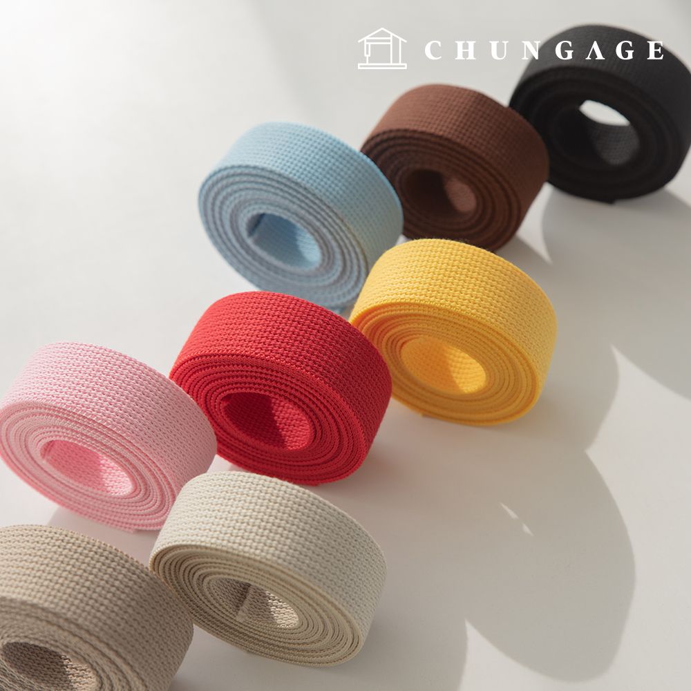 웨빙끈 에코백 가방 부자재 웨이빙끈 30mm 8종 이미지 4