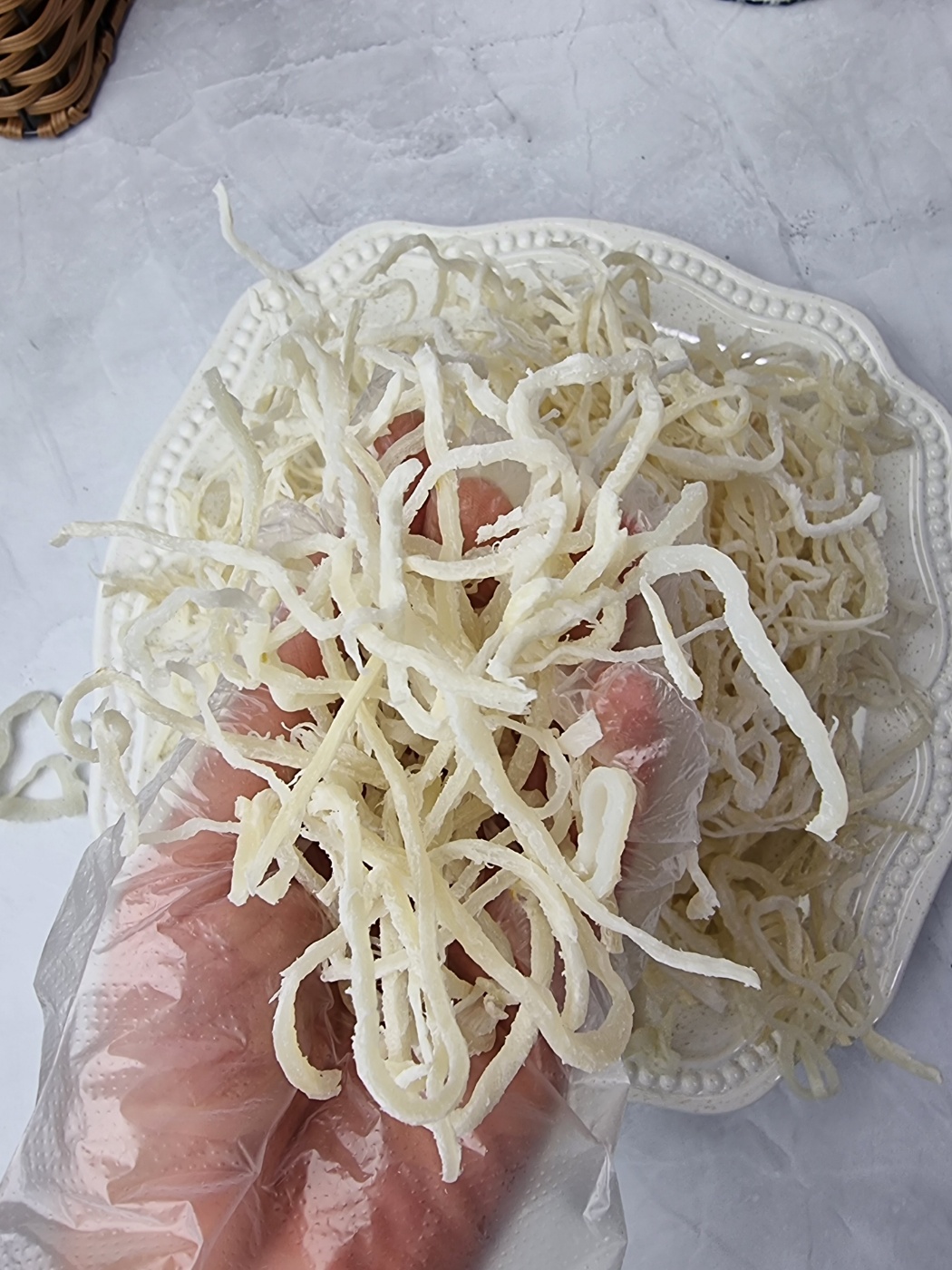 새벽배송 국내가공 백진미채 일미 오징어채