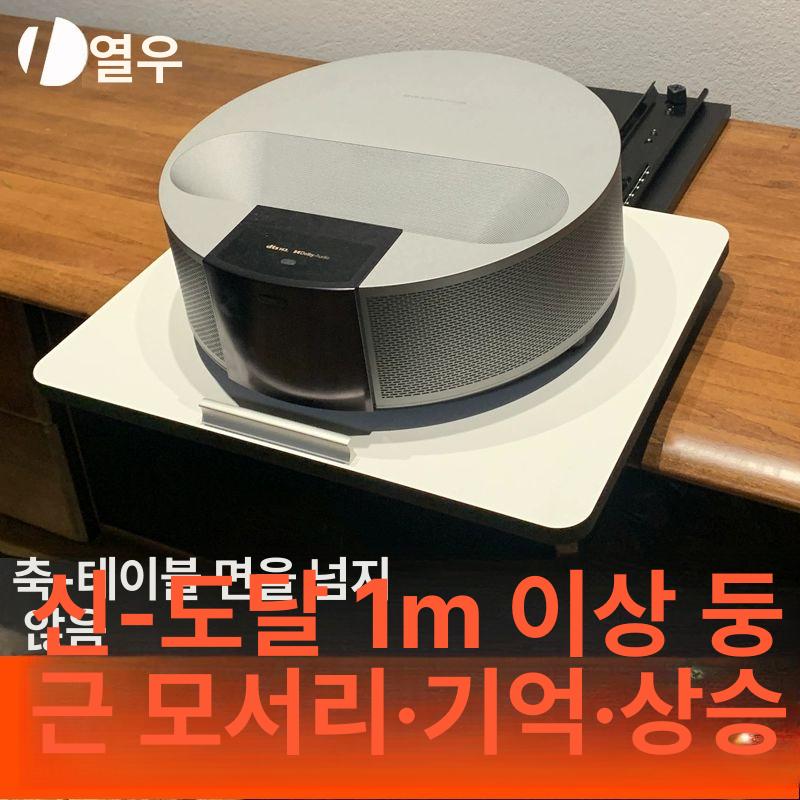 슬라이딩 빔프로젝터 거치대 조절 이동 빔받침대 선반 프로젝터거치대 빔거치대 신축 테이블 A형 3단 화이트 - 상세 이미지 2