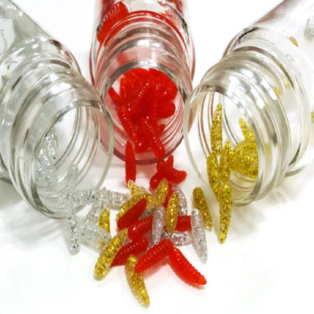 상세참조 구더기 웜 032 빙어채비 낚시 배스 얼음 견지대 굼벵이 그럽웜 강원도