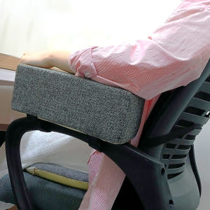 책상 팔꿈치쿠션 의자 팔걸이쿠션 팔받침 10cm 2개입 (다크그레이) 솔직 후기 | 실제 배치 사진 포함 - 상품 이미지 1