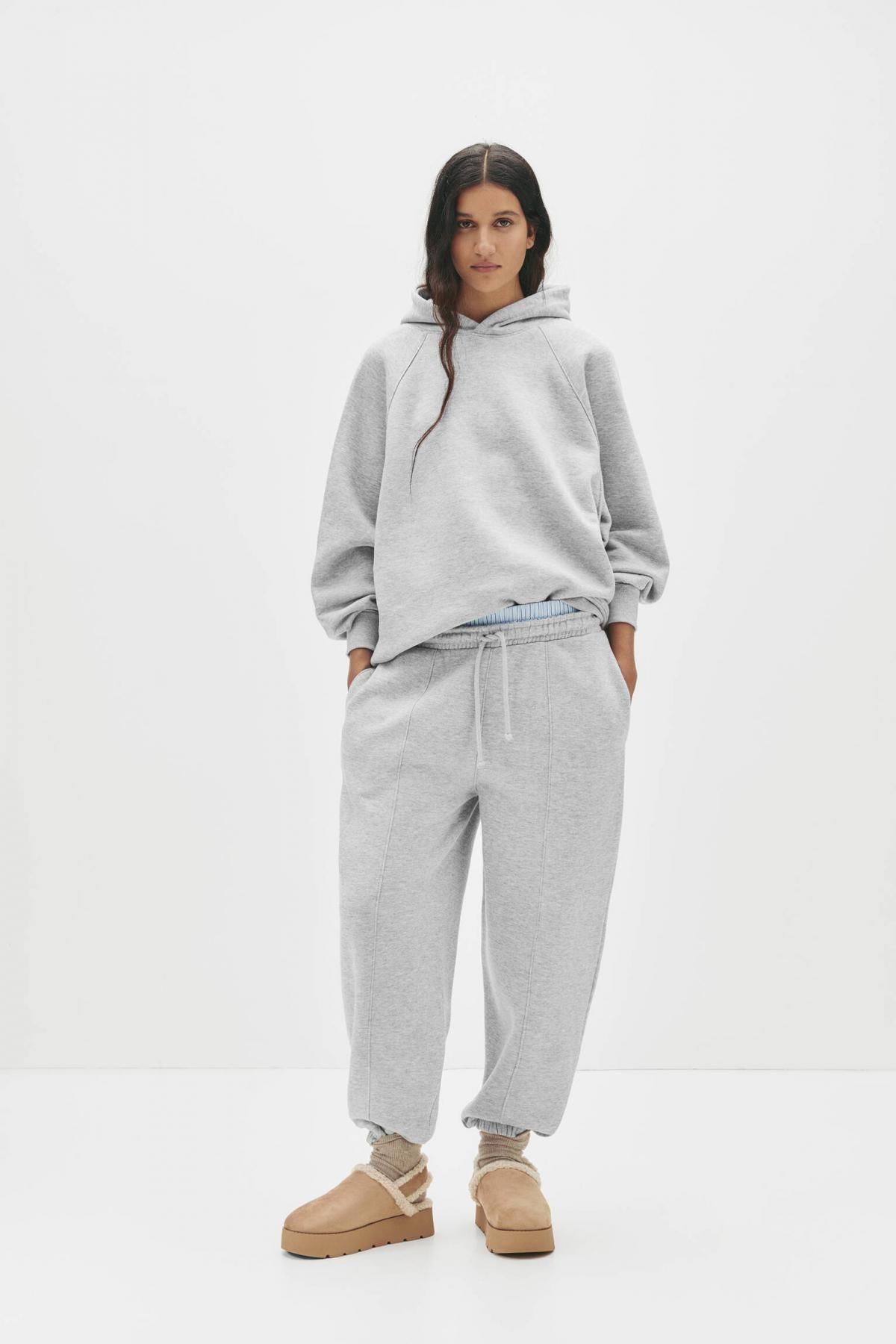 풀앤베어 테크니컬 심디테일 트랙 조거 팬츠 7675/363 GREY MARL - 상세 이미지 2