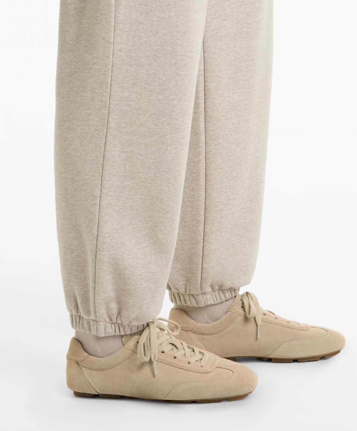 오이쇼 코튼 릴렉스핏 밴딩 스트링 포켓 조거팬츠 3390/743 BEIGE - 상세 이미지 4