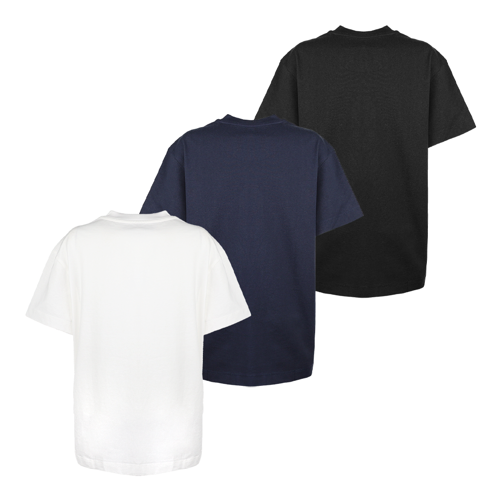 질샌더 여성 3PK 멀티컬러 크루넥 반팔 티셔츠 J40GC0001 JTN254000 - 상세 이미지 2