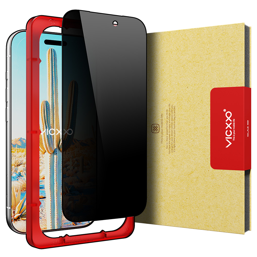 빅쏘 4D 사생활보호필름 강화유리 아이폰17 프로 맥스, 1매입