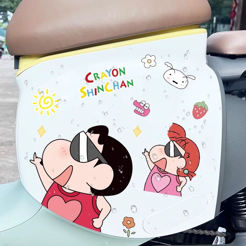짱구 스티커 오토바이 자동차 데코 범퍼 코너 스크래치 흠집 커버 장식 인테리어 크레용 신짱 - 상세 이미지 3