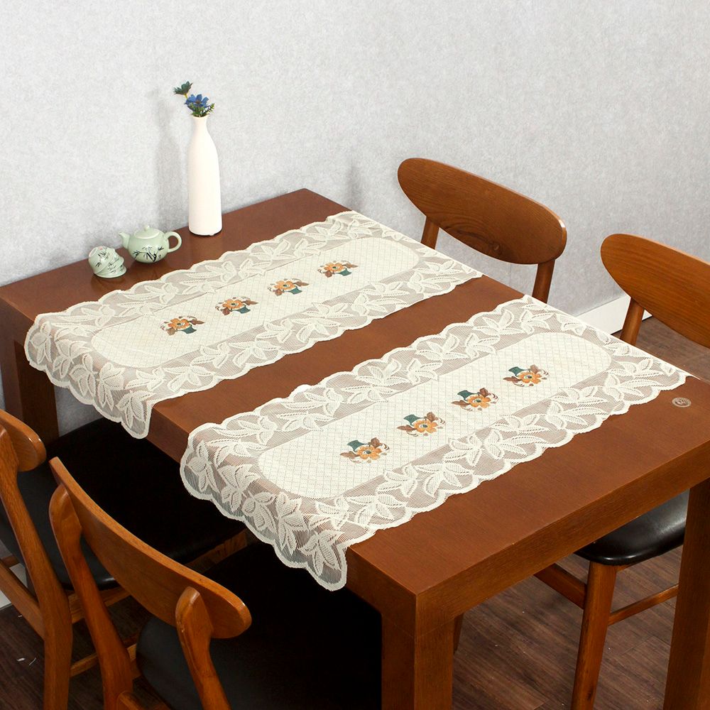 북유럽러너 식탁 테이블러너 레이스 3p세트 프렌치