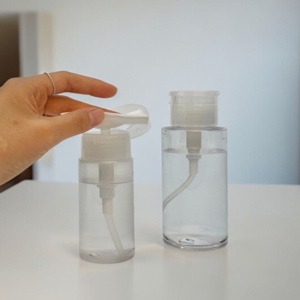 100ml 공병 펌핑 디스펜서 투명 네일 리무버공병 - 메인 이미지