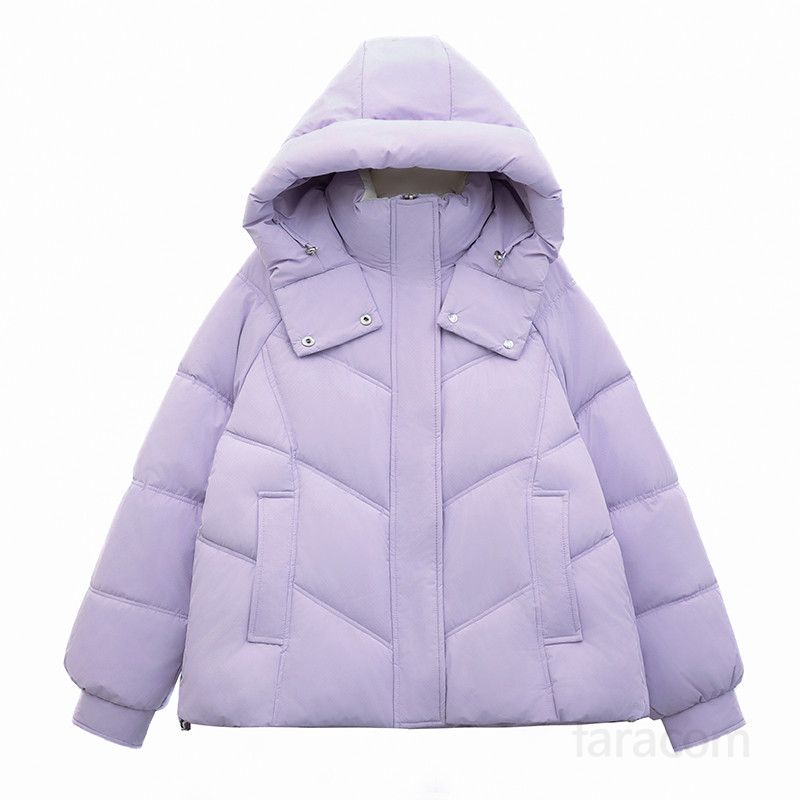 여성 경량 다운패딩 숏자켓 가벼운 착용감 사무실 데일리 코튼 점퍼 고급스러운 디자인 인기 겨울 아우터 - 상세 이미지 5