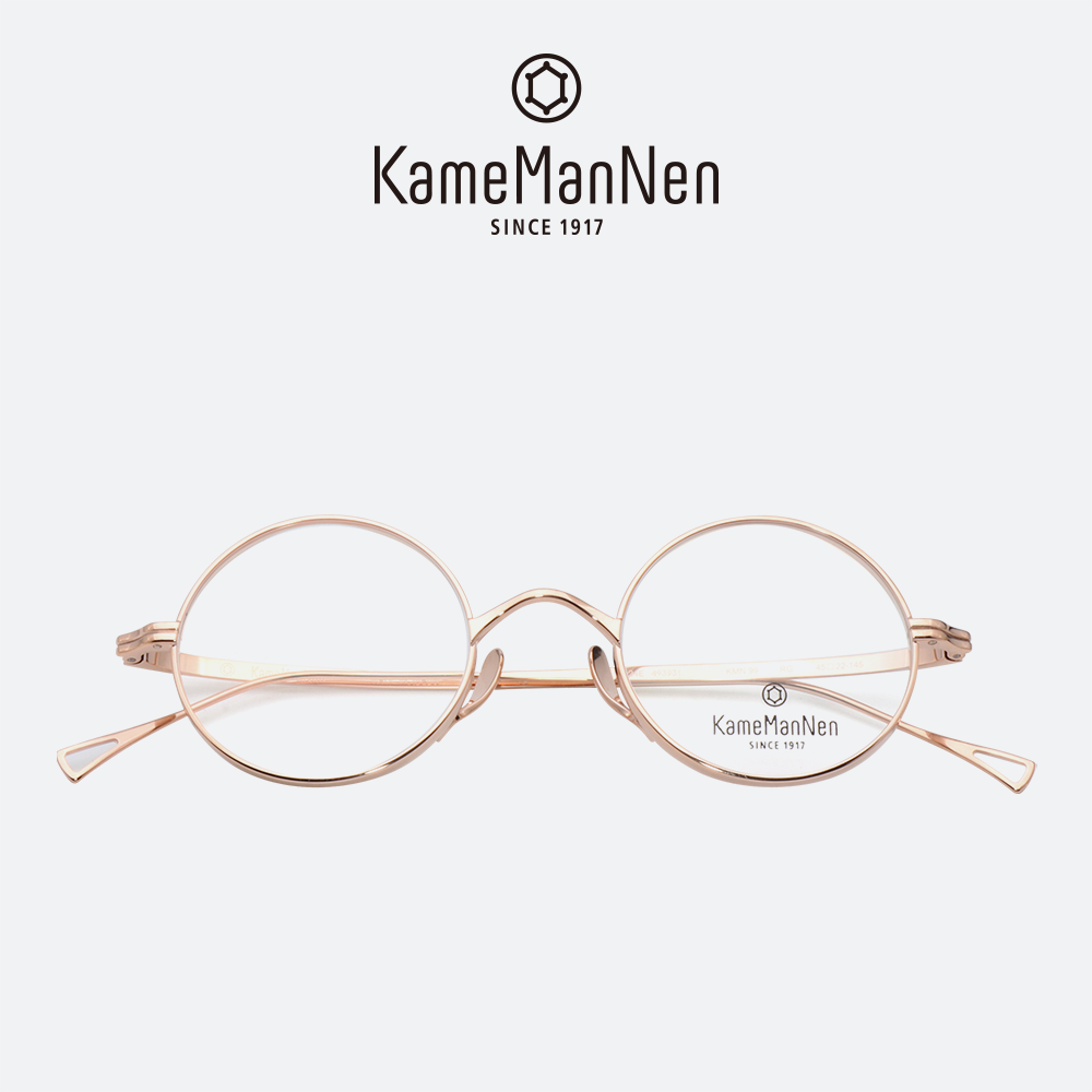 가메만넨 KMN99 RG 45size 로즈골드 경량 라운드 티타늄 안경 이미지 6