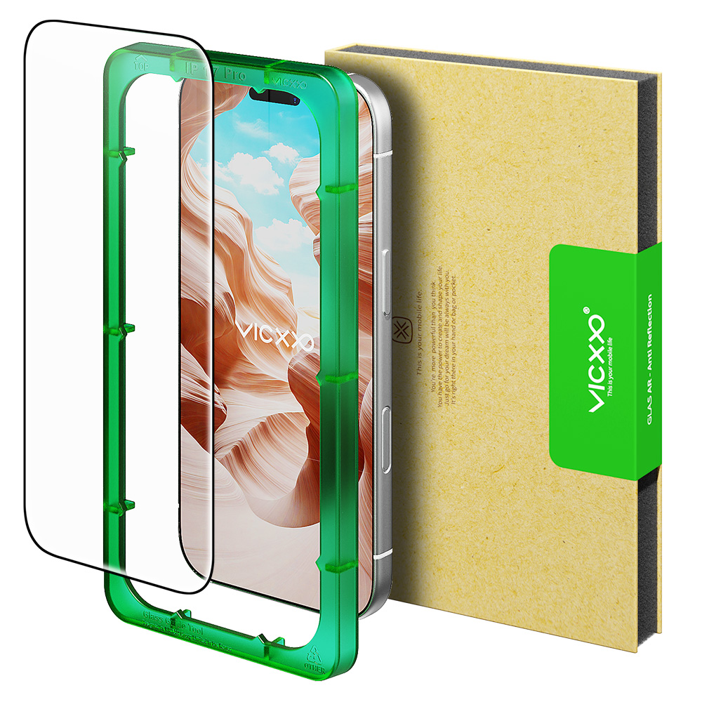 빅쏘 AR 저반사 고화질 강화유리 필름 아이폰17 프로 맥스, 1매입