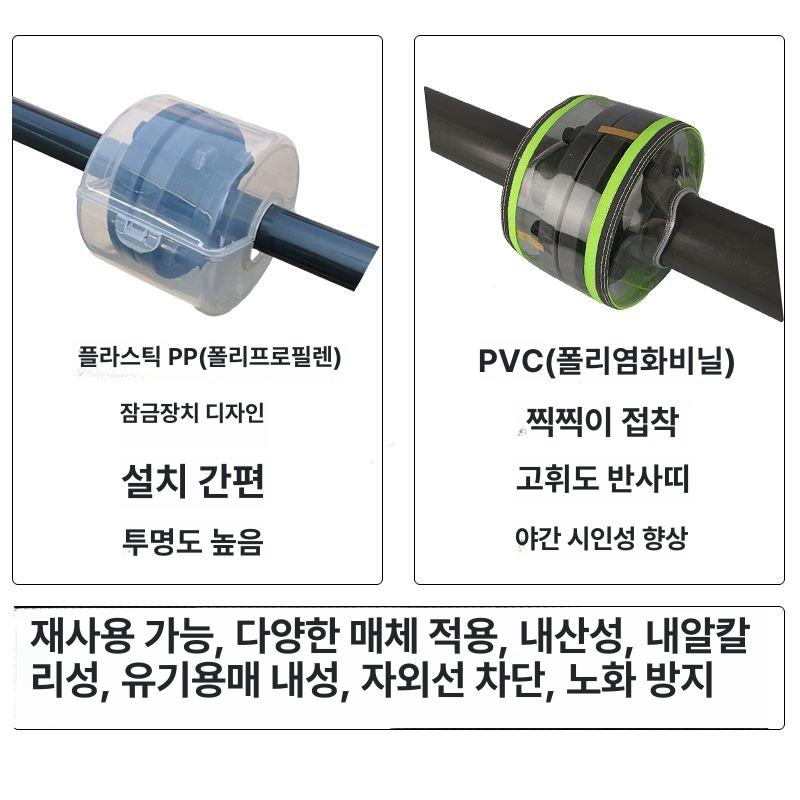플랜지 커버 투명 PVC 보호 플렌지 덮개 PP 배관 DN15 PP - 상세 이미지 2