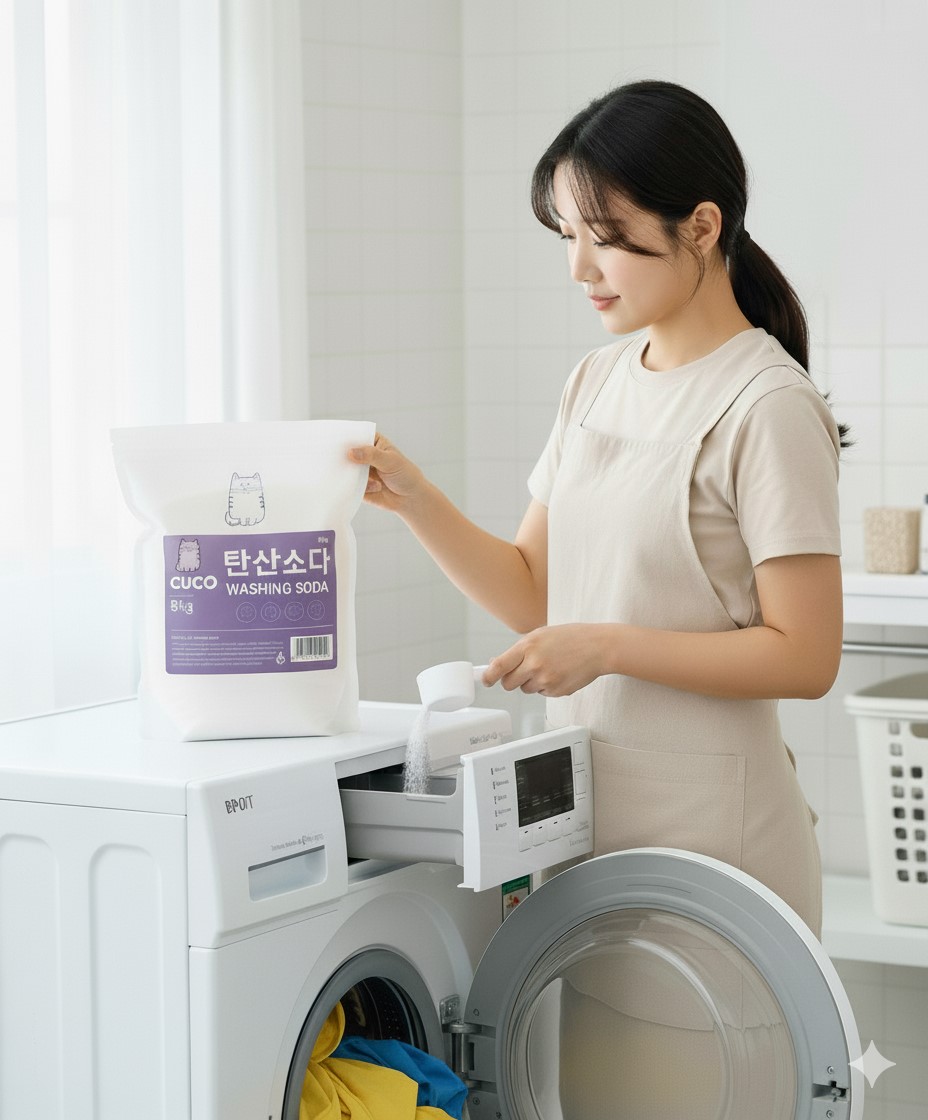 순수 워싱소다 탄산소다 5kg 프리미엄 미국산 알칼리 세탁세제 사용법 빨래냄새 쉰내 얼룩 - 상세 이미지 2