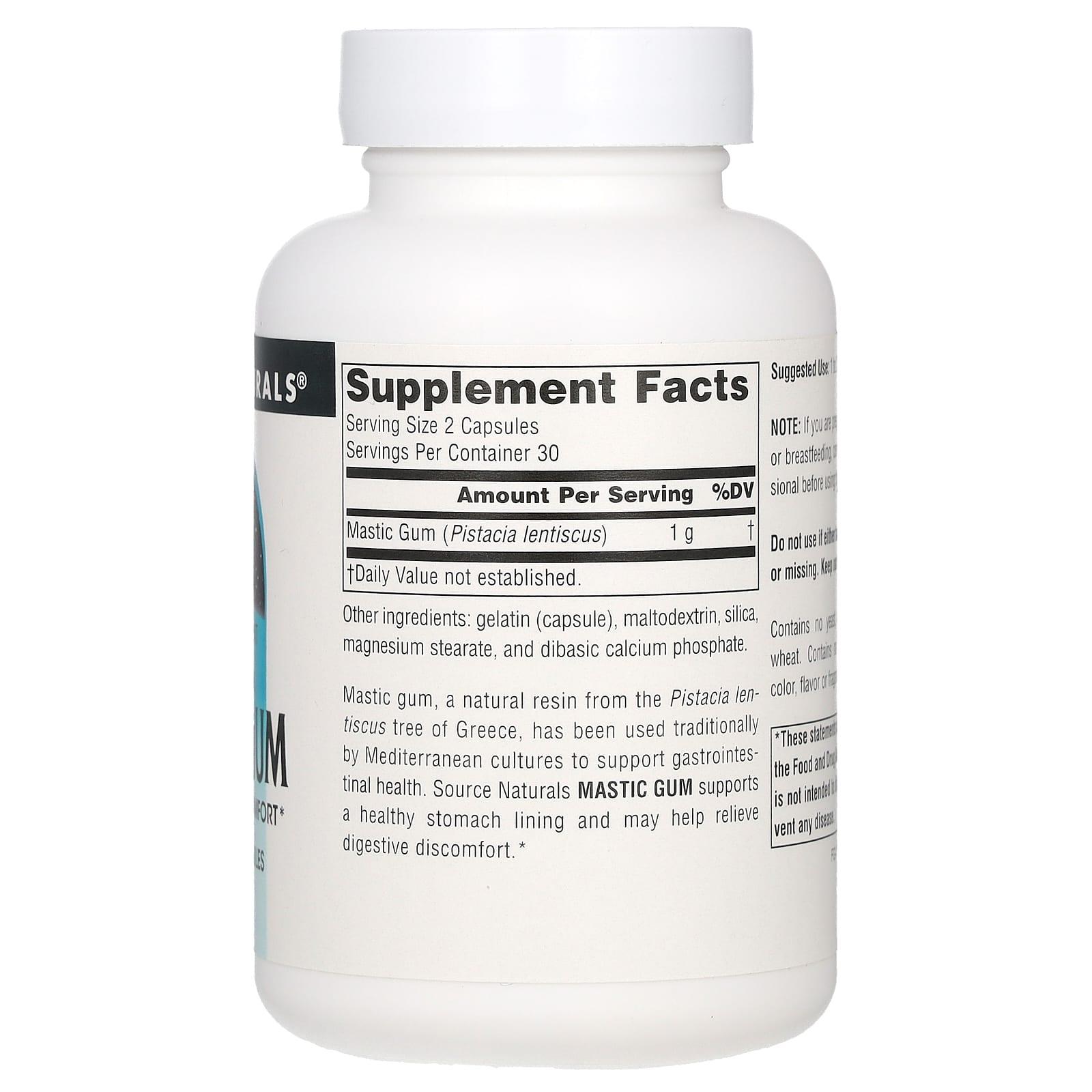 소스내츄럴스 매스틱검 500mg Mastic Gum 60정 (2개) - 상세 이미지 3