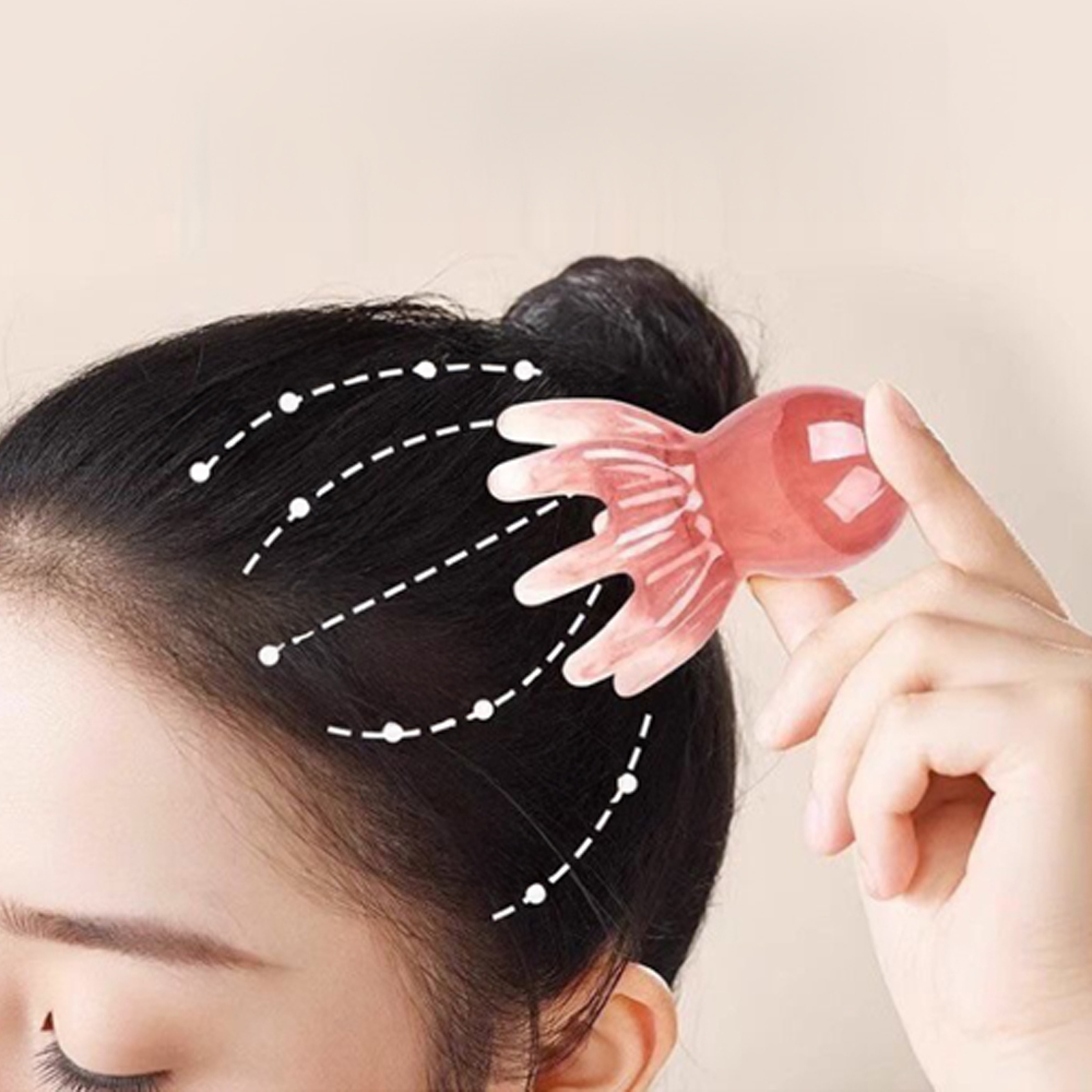 로에드 문어 괄사 마사지기 머리 지압 마사지 승모근 빗 림프순환 RC-02 이미지 4