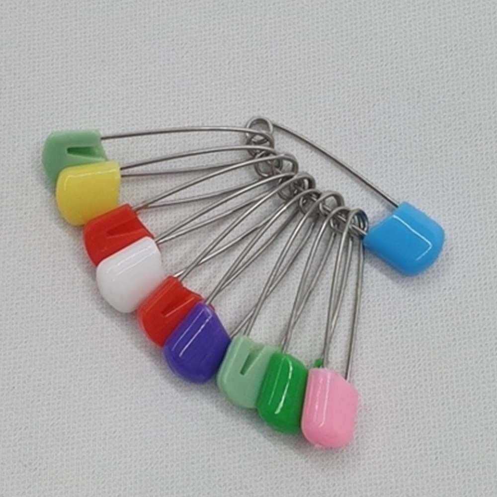 침대이불 고정옷핀 칼라 이불고정핀 중형 랜덤색상10P - 상품 이미지
