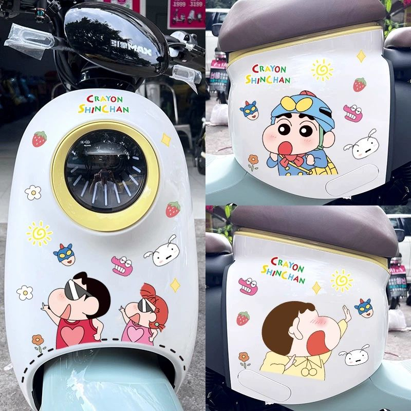 짱구 스티커 오토바이 자동차 데코 범퍼 코너 스크래치 흠집 커버 장식 인테리어 크레용 신짱 - 상세 이미지 2
